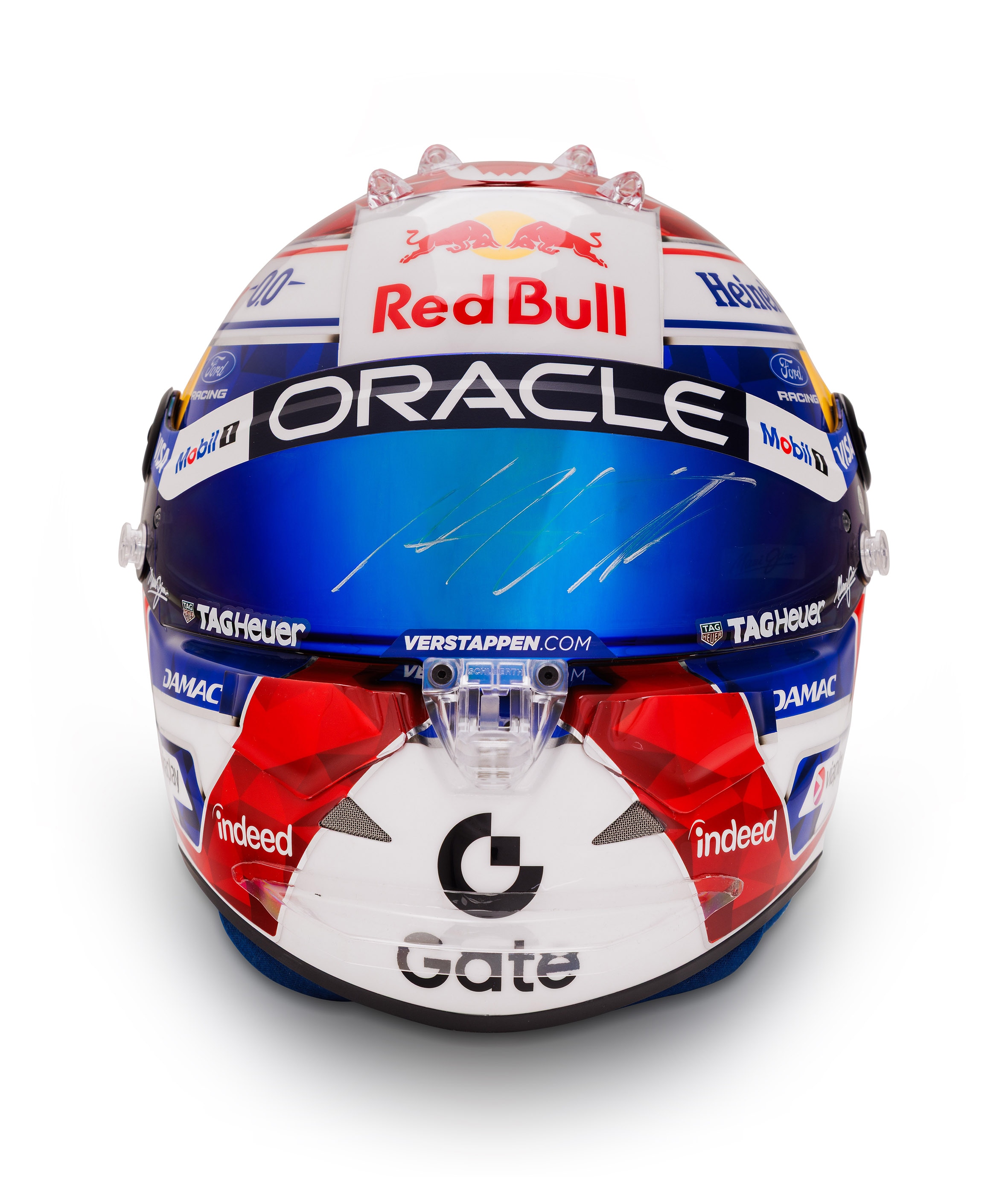 Capacete de Max Verstappen doado pela Ford é destaque em leilão do Favela Gala